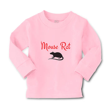 Baby Clothes The Black Silhouette Mouse Rat Sitting with A Tail, Paws and Ears