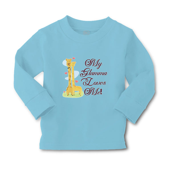 Baby Clothes Glamma Loves Me! Cute Giraffes Hearts Feeling Closed Eyes Cotton - Cute Rascals