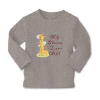 Baby Clothes Glamma Loves Me! Cute Giraffes Hearts Feeling Closed Eyes Cotton - Cute Rascals