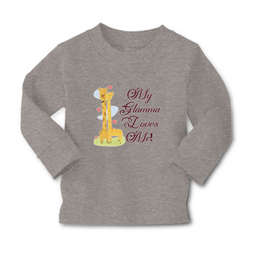 Baby Clothes Glamma Loves Me! Cute Giraffes Hearts Feeling Closed Eyes Cotton