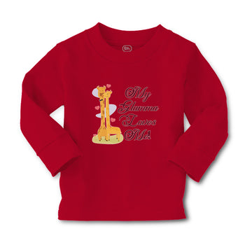 Baby Clothes Glamma Loves Me! Cute Giraffes Hearts Feeling Closed Eyes Cotton
