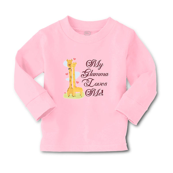 Baby Clothes Glamma Loves Me! Cute Giraffes Hearts Feeling Closed Eyes Cotton - Cute Rascals