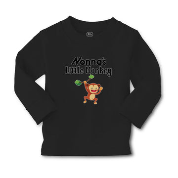 Baby Clothes Nonna's Little Funny Monkey Hunging on Tree Branch with Leaves