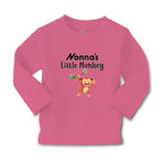 Baby Clothes Nonna's Little Funny Monkey Hunging on Tree Branch with Leaves - Cute Rascals