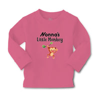 Baby Clothes Nonna's Little Funny Monkey Hunging on Tree Branch with Leaves - Cute Rascals