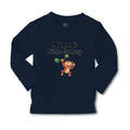 Baby Clothes Nonna's Little Funny Monkey Hunging on Tree Branch with Leaves