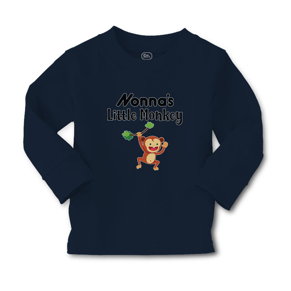 Baby Clothes Nonna's Little Funny Monkey Hunging on Tree Branch with Leaves - Cute Rascals