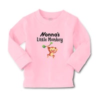 Baby Clothes Nonna's Little Funny Monkey Hunging on Tree Branch with Leaves - Cute Rascals