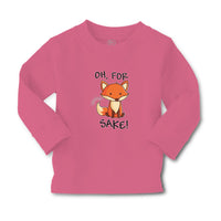Baby Clothes Oh, for Sake! Fox Sitting Silently and Watching Boy & Girl Clothes - Cute Rascals