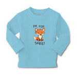 Baby Clothes Oh, for Sake! Fox Sitting Silently and Watching Boy & Girl Clothes - Cute Rascals