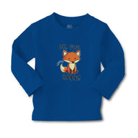 Baby Clothes Oh, for Sake! Fox Sitting Silently and Watching Boy & Girl Clothes - Cute Rascals