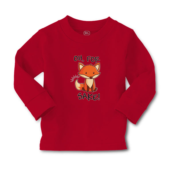 Baby Clothes Oh, for Sake! Fox Sitting Silently and Watching Boy & Girl Clothes - Cute Rascals