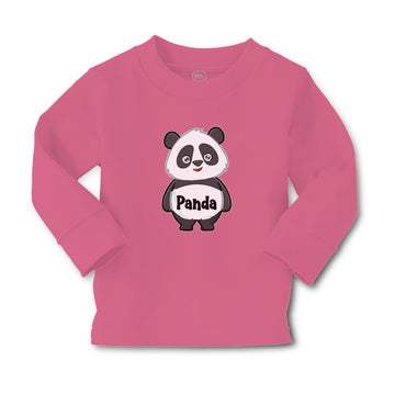 Baby Clothes Cute Panda Bear with Black Patches Around It's Eyes, Ears and Body