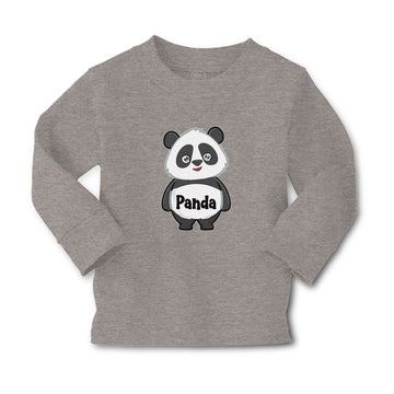 Baby Clothes Cute Panda Bear with Black Patches Around It's Eyes, Ears and Body