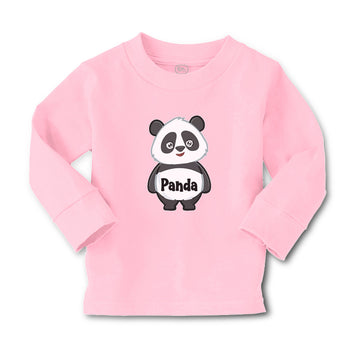 Baby Clothes Cute Panda Bear with Black Patches Around It's Eyes, Ears and Body