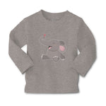 Baby Clothes Cute Baby Elephant Sitting and Playing with It's Trunk Cotton - Cute Rascals