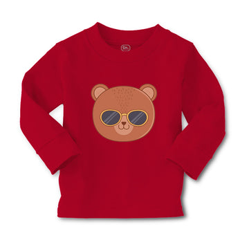 Baby Clothes Cute Bear Wearing Sunglass Toy Teddy Bear Face Boy & Girl Clothes