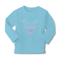 Baby Clothes Color Abstract Reindeer Head, Face and Horns Boy & Girl Clothes - Cute Rascals