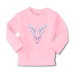 Baby Clothes Color Abstract Reindeer Head, Face and Horns Boy & Girl Clothes - Cute Rascals