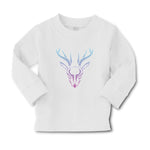 Baby Clothes Color Abstract Reindeer Head, Face and Horns Boy & Girl Clothes - Cute Rascals