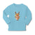 Baby Clothes Merry Christmas Cute Deer Wearing Scarf and Holding Star Cotton - Cute Rascals