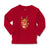 Baby Clothes Merry Christmas Cute Deer Wearing Scarf and Holding Star Cotton - Cute Rascals