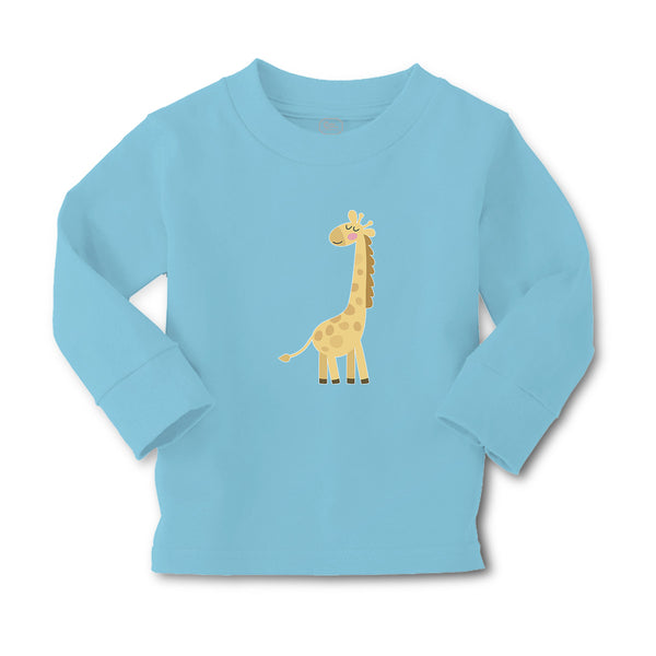Baby Clothes Cute Giraffe Turning Side View with Closed Eyes Boy & Girl Clothes - Cute Rascals
