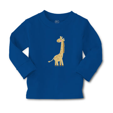 Baby Clothes Cute Giraffe Turning Side View with Closed Eyes Boy & Girl Clothes