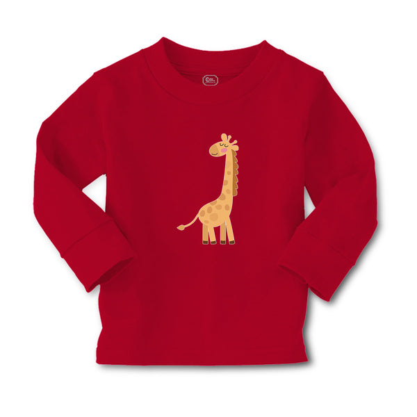 Baby Clothes Cute Giraffe Turning Side View with Closed Eyes Boy & Girl Clothes - Cute Rascals