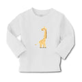 Baby Clothes Cute Giraffe Turning Side View with Closed Eyes Boy & Girl Clothes