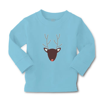 Baby Clothes Abstract Deer Head, Snout and Horns Boy & Girl Clothes Cotton
