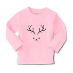 Baby Clothes Transparency Deer Face and Silhouette Horns Boy & Girl Clothes - Cute Rascals