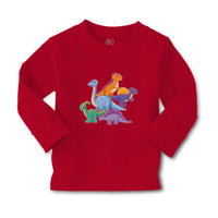 Baby Clothes Dinosaur Buddies Rex, Triceratops Stegosaurus Boy & Girl Clothes - Cute Rascals