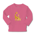 Baby Clothes Giraffe's Love for Her Baby with Flowers on Their Ears Cotton - Cute Rascals