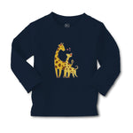 Baby Clothes Giraffe's Love for Her Baby with Flowers on Their Ears Cotton - Cute Rascals