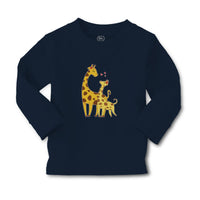 Baby Clothes Giraffe's Love for Her Baby with Flowers on Their Ears Cotton - Cute Rascals