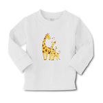 Baby Clothes Giraffe's Love for Her Baby with Flowers on Their Ears Cotton - Cute Rascals