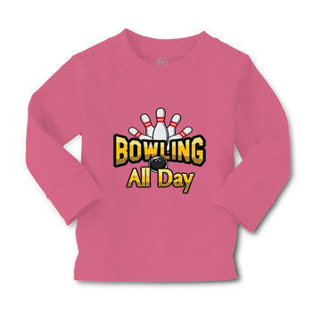Baby Clothes Bowling All Day Sport Pins Bowling Boy & Girl Clothes Cotton