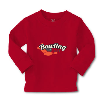 Baby Clothes Bowling Is Life Sport Pins Bowling Boy & Girl Clothes Cotton