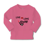 Baby Clothes Live Love Golf Sport Golf Golfing Boy & Girl Clothes Cotton - Cute Rascals