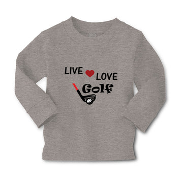Baby Clothes Live Love Golf Sport Golf Golfing Boy & Girl Clothes Cotton