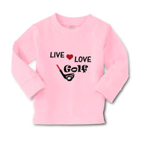 Baby Clothes Live Love Golf Sport Golf Golfing Boy & Girl Clothes Cotton - Cute Rascals