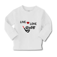 Baby Clothes Live Love Golf Sport Golf Golfing Boy & Girl Clothes Cotton - Cute Rascals