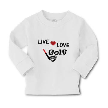 Baby Clothes Live Love Golf Sport Golf Golfing Boy & Girl Clothes Cotton