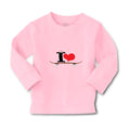 Baby Clothes I Love Skateboard Skater Sport Boy & Girl Clothes Cotton