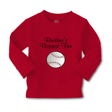 Baby Clothes Brothers Biggest Fan Baseball Ball Game Boy & Girl Clothes Cotton