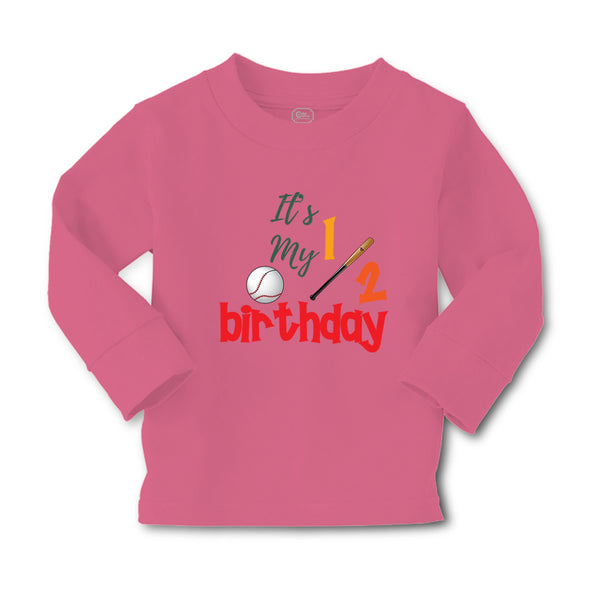 Baby Clothes It's My Half Birthday Baseball Sports Baseball Boy & Girl Clothes - Cute Rascals