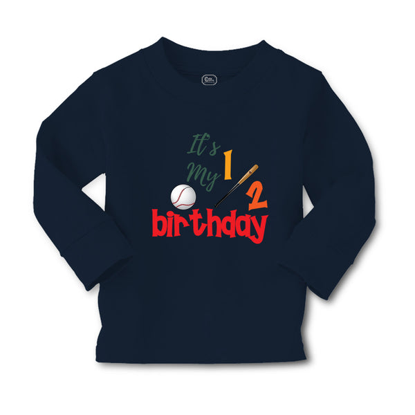 Baby Clothes It's My Half Birthday Baseball Sports Baseball Boy & Girl Clothes - Cute Rascals