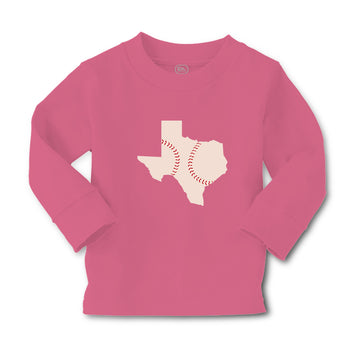 Baby Clothes Texas Map Baseball Ball Game Boy & Girl Clothes Cotton