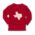 Baby Clothes Texas Map Baseball Ball Game Boy & Girl Clothes Cotton